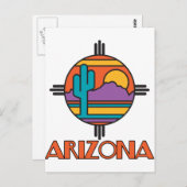 Arizona Desert Mandala Briefkaart (Voorkant / Achterkant)