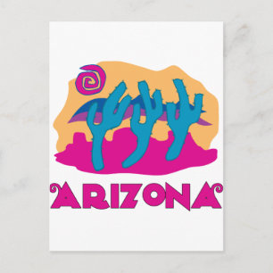 Arizona Desert Pink Briefkaart