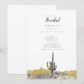 Arizona Désert Saguaro Invitation de douche nuptia (Devant / Derrière)