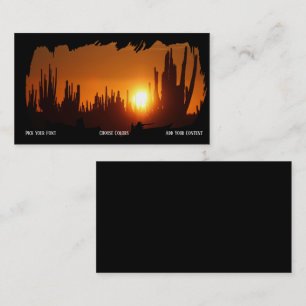 Arizona Desert Southwest Sunset Carte de visite