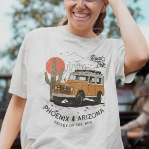 Arizona Desert Sunset Road Trip Cactus Phoenix T-shirt