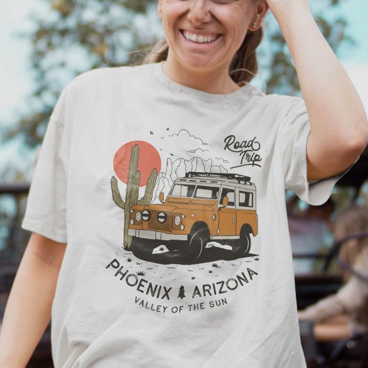Arizona Desert Sunset Road Trip Cactus Phoenix T-shirt