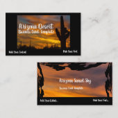 Arizona Desert Sunset Visitekaartje (Voorkant / Achterkant)