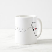 Arizona en Californie - Heart2Heart Coffee Mug (Devant droit)