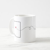 Arizona en Californie - Heart2Heart Coffee Mug (Devant gauche)