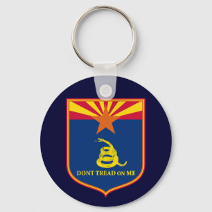 Arizona en Gadsden Flag Shield Sleutelhanger