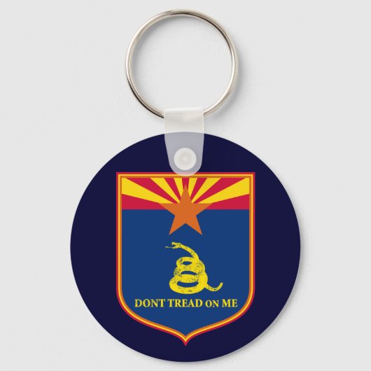 Arizona en Gadsden Flag Shield Sleutelhanger (Voorkant)