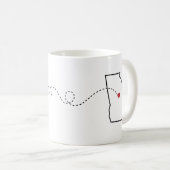 Arizona en Géorgie - Heart2Heart Coffee Mug (Devant droit)
