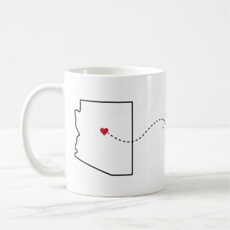 Arizona en Louisiane - Heart2Heart Coffee Mug