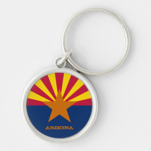 Arizona Flag & Arizona State USA Reis- en sportfan Sleutelhanger