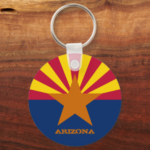 Arizona Flag & Arizona Verenigde Staten reizen/spo Sleutelhanger