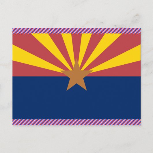 Arizona Flag Briefkaart (Voorkant)