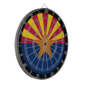 Arizona Flag Dartboard & Arizona/USA-spelraad Dartbord (Voorkant Links)