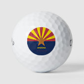 Arizona Flag, geëtiketteerd Golfballen (Voorkant)