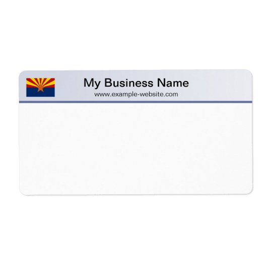 Arizona Flag Header Verzendlabel (Voorkant)