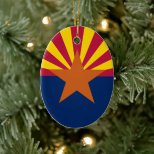 Arizona Flag Keramisch Ornament