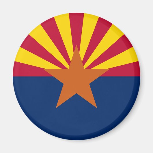 Arizona Flag Magnet Magneet (Voorkant)