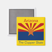 Arizona Flag Magnet Magneet (Voorkant / Achterkant)
