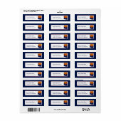 Arizona Flag Map Design Return Label (Full Sheet)