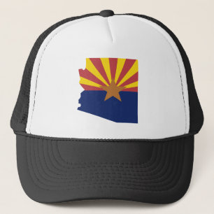 Arizona Flag Map Trucker Pet