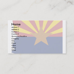 Arizona Flag Map Visitekaartje
