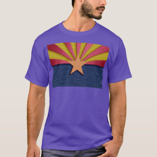 Arizona Flag Metal Look T-shirt