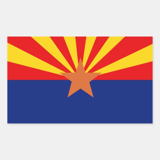 Arizona Flag Rechthoekige Sticker (Voorkant)