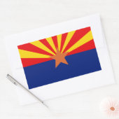 Arizona Flag Rechthoekige Sticker (Envelop)