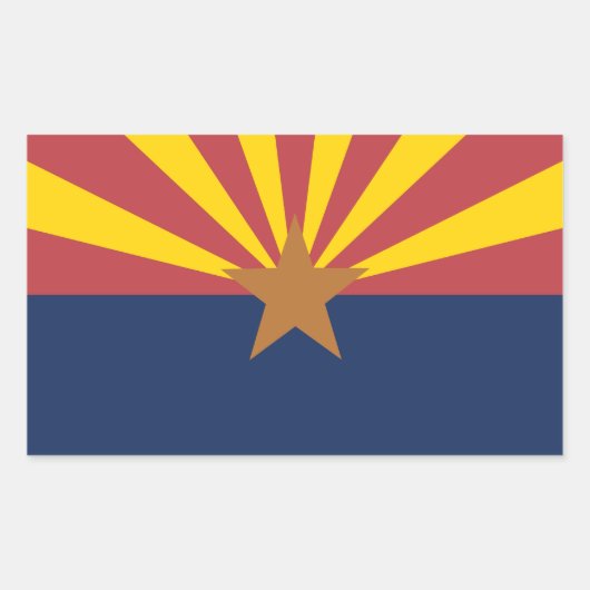 Arizona Flag Rechthoekige Sticker (Voorkant)