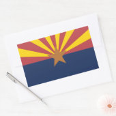 Arizona Flag Rechthoekige Sticker (Envelop)