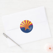 Arizona Flag Ronde Sticker (Envelop)