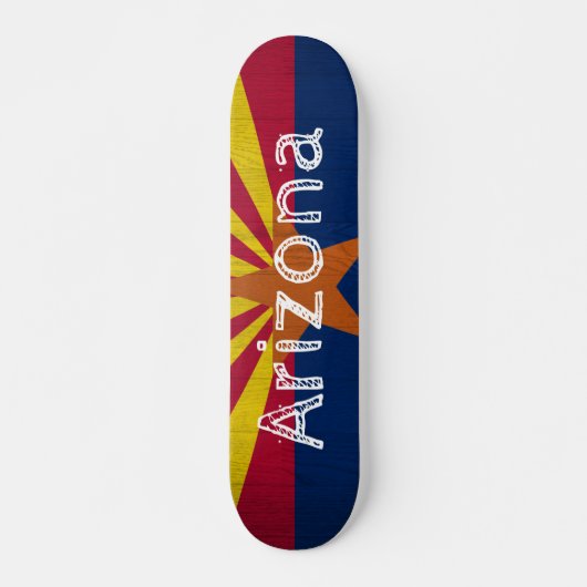 Arizona Flag Skateboard (Voorkant)