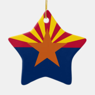 Arizona Flag Star Ornament