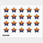 Arizona Flag Ster Sticker (Vel)