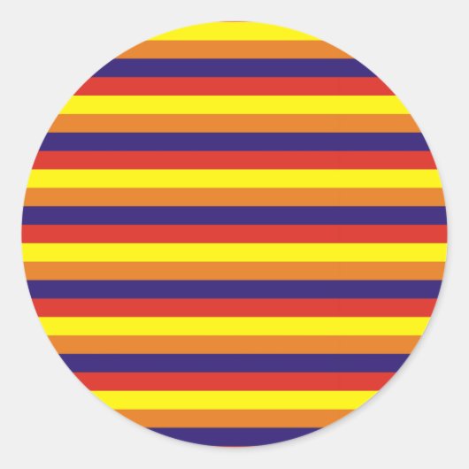 arizona flag stripes ronde sticker (Voorkant)