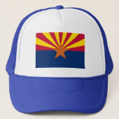 Arizona Flag Tshirts, Mokken, Apparel Trucker Pet (Voorkant)