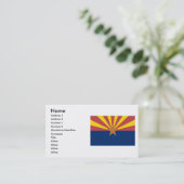 Arizona Flag Visitekaartje (Staand voorkant)