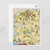 Arizona  Funny Map Briefkaart (Voorkant / Achterkant)
