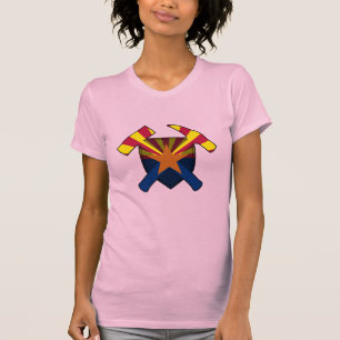 Arizona Geologie- Steenhamer en Schild T-shirt