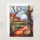 Arizona Geschilderd landschap Briefkaart (Voorkant / Achterkant)