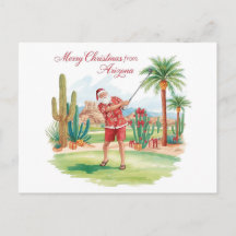 Arizona Golf Christmas in Arizona   Santa Claus
