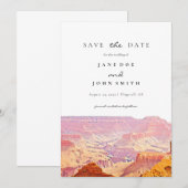 Arizona Grand Canyon slaat de datum op Save The Date (Voorkant / Achterkant)