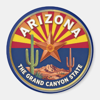 ARIZONA Grand Canyon State Embleem Magneet