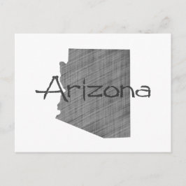 Arizona  grijze alkboard zwarte naam briefkaart