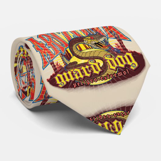 Arizona Guard Dog Snake met Mirrored Pattern Stropdas (Opgerold)