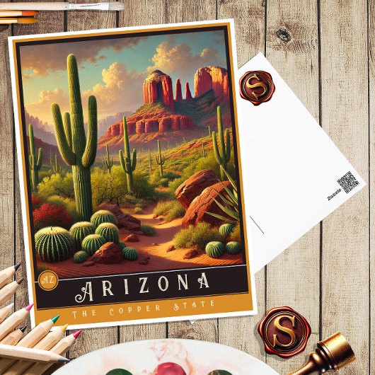 Arizona | hyperrealistisch Briefkaart
