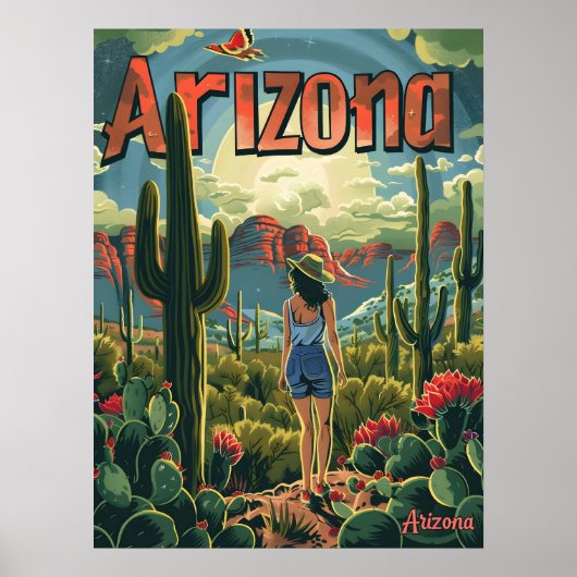 Arizona  Illustratie Poster (Voorkant)