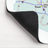 Arizona Interstate Map Mousepad Muismat (Hoek)