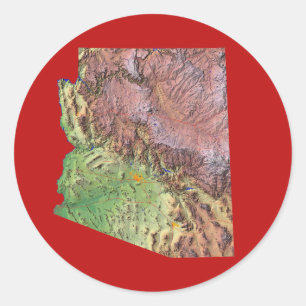 Arizona Kaart Sticker
