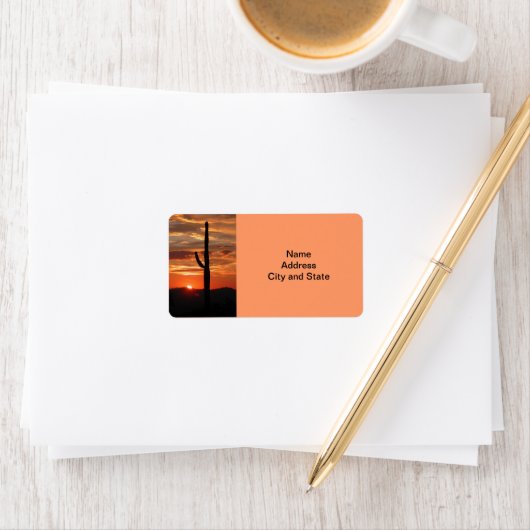 Arizona landscape sunset template etiket (Insitu)